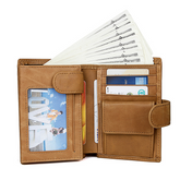 Carteras de piel de vaca con RFID